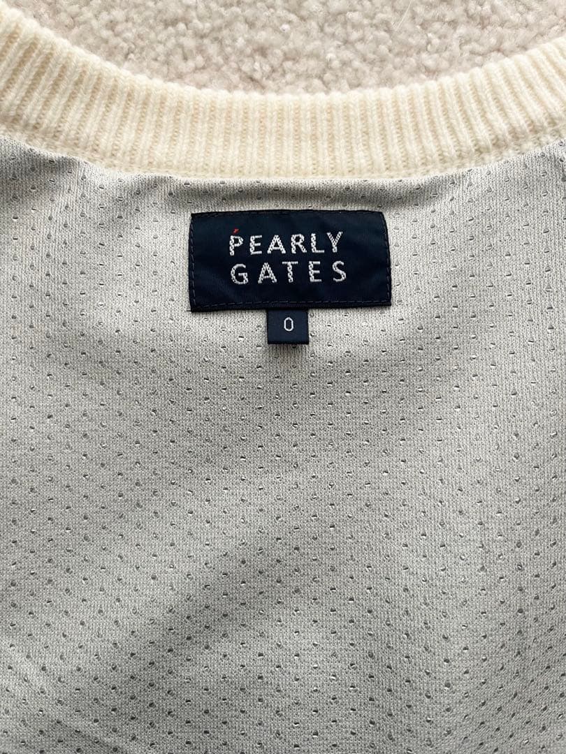 PEARLY GATES❣️0サイズレディースニット（ポリエステル防風裏地付き）