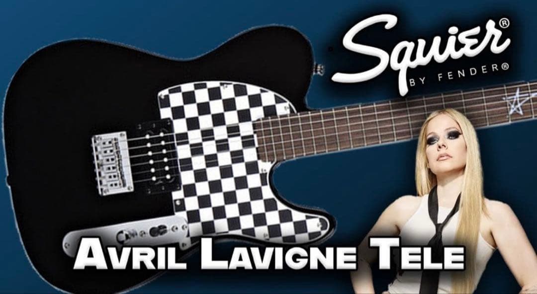 Squier テレキャスター　アヴリル　ラヴィーンモデル　エレキギター