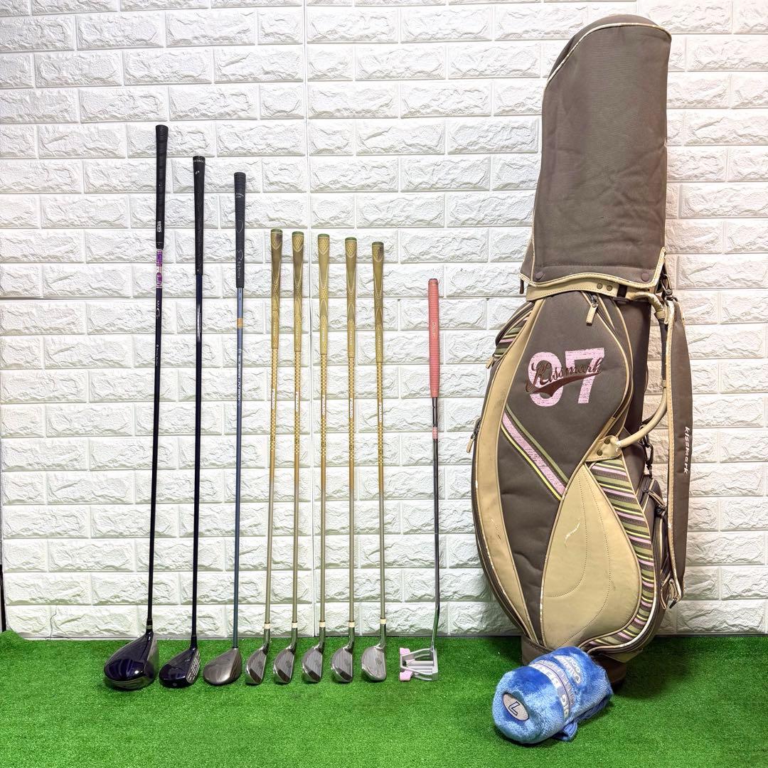 ゴルフセット　レディース　マルマン　FIGARO 打感良好　すぐ使える　カーボン