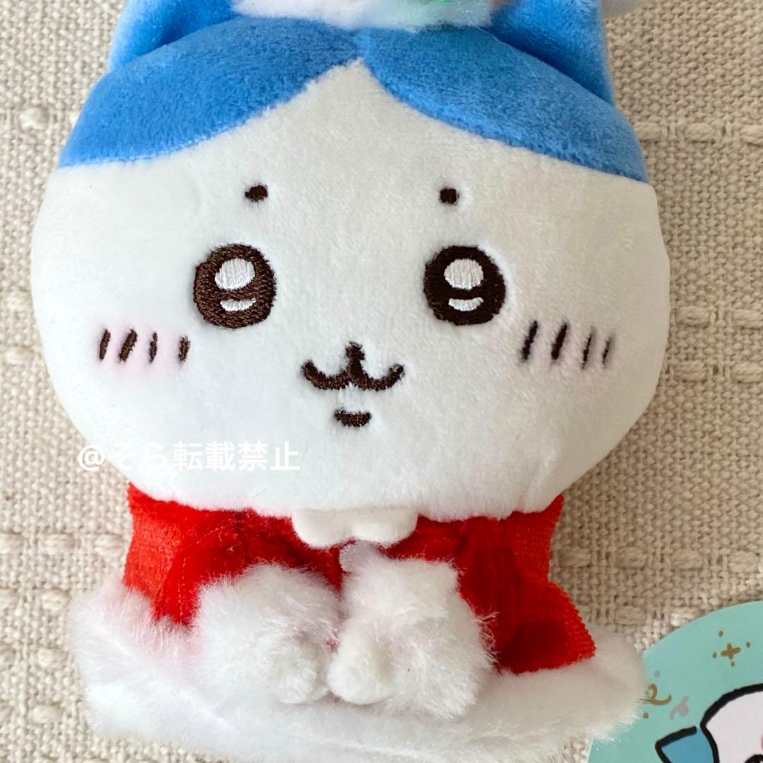 ちいかわ ハチワレ サンタさんだ！持ちますマスコット クリスマス