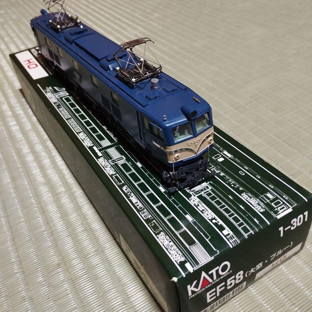 KATO　EF58　1-301 (大窓.ブルー) 　HOゲージ　 鉄道模型