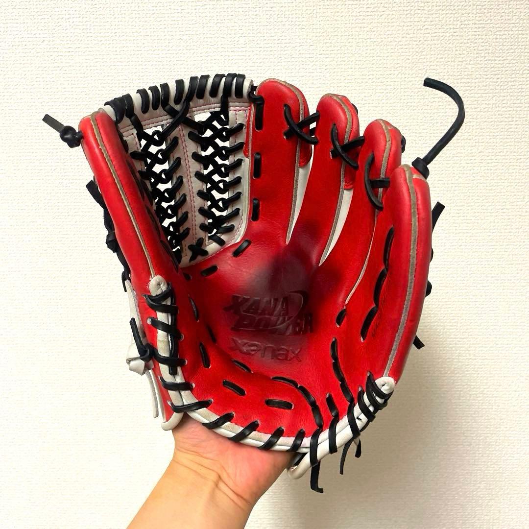 202 ザナックス 型抜群 極美品 即戦力 軟式 内野手用グローブ