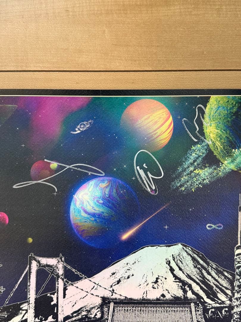 【直筆サイン入り】COLDPLAY 2023年東京ドーム ポスター