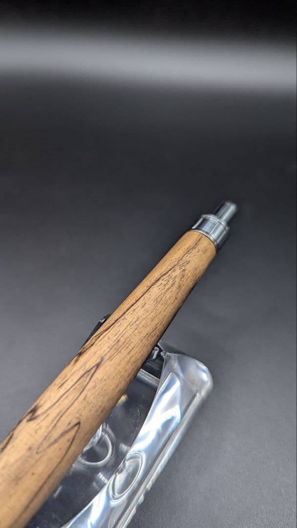 151ペン工房翌檜　黒柿　半孔雀杢　木軸シャーペン　木軸ボールペン　銘木　木材