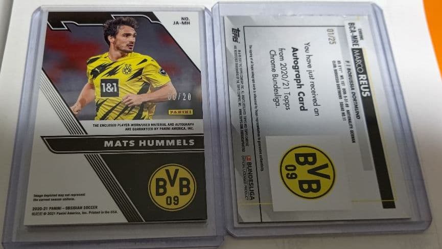 フンメルス、ロイスの直筆サイン入りカード