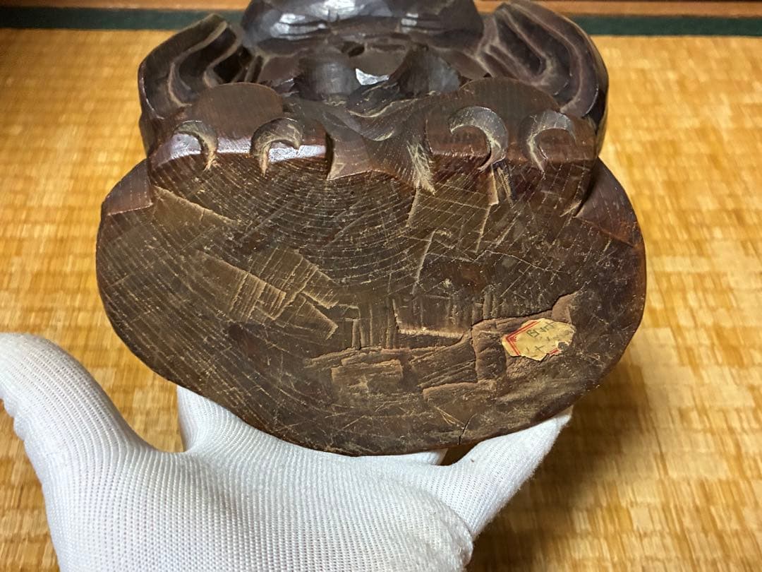 木製 彫刻 中国？ 人物像 約44㎝ 唐物