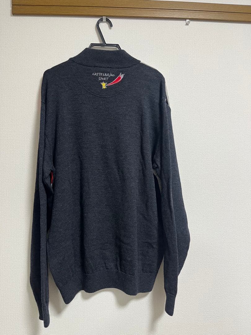 【新品】カステルバジャック/CASTELBAJAC ハーフジップ ニットセーター