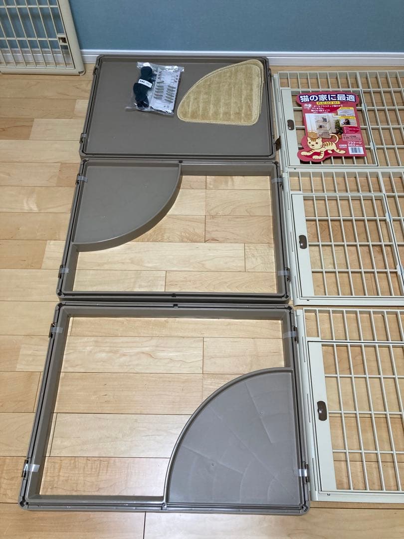 アイリスオーヤマ　プラケージ　3段　スリムタイプ　キャットケージ