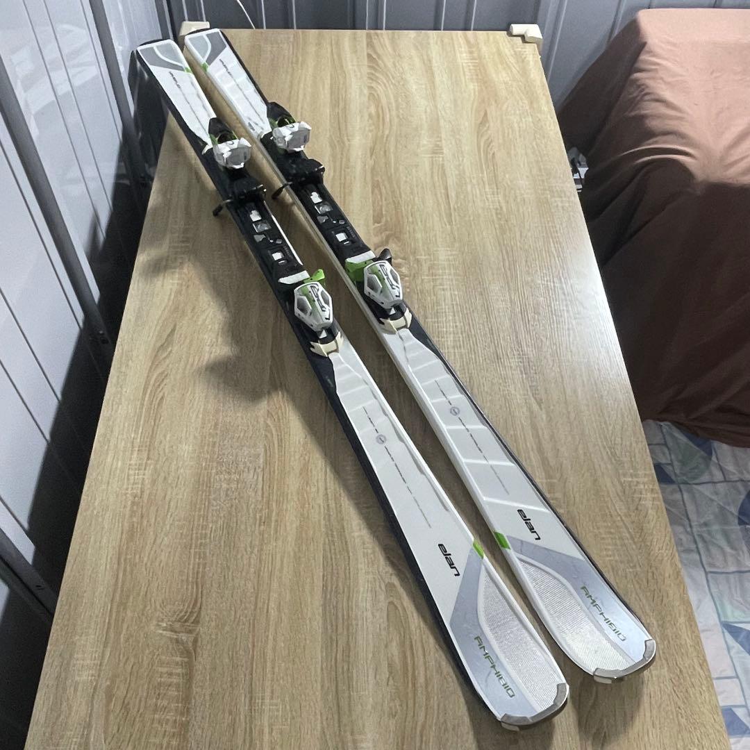 elan168cm SALOMON26/26.5cmストック付きスキーセット