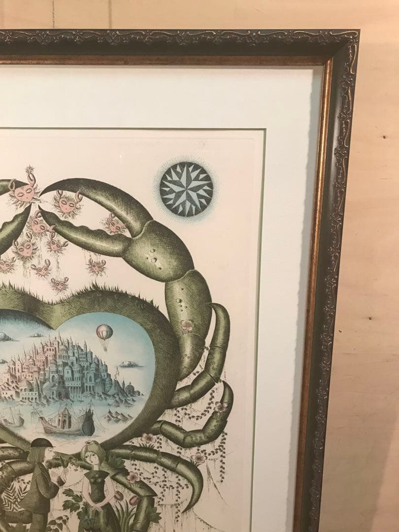 ペイネ　「蟹座」　銅版画　直筆サイン・エディション有り