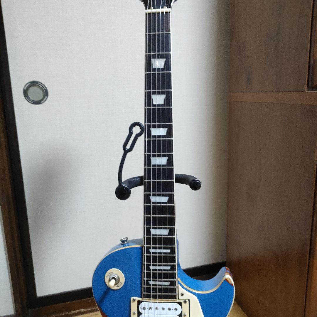 レスポール系改造　オーバーラッカーブルー　レリック少々