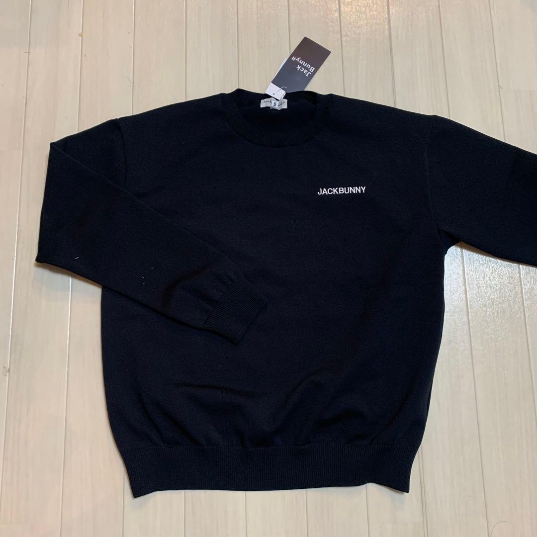 新品■17,600円【ジャックバニー】メンズ　黒　長袖ウェア 5/L セーター