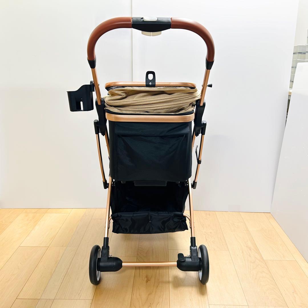 未使用 PETTENA 折りたたみ軽量ペットカート Kight ゴールド