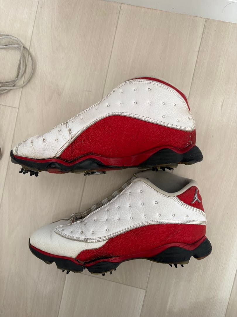 NIKE Air Jordan 13 golf 27.0 ホワイト/レッド