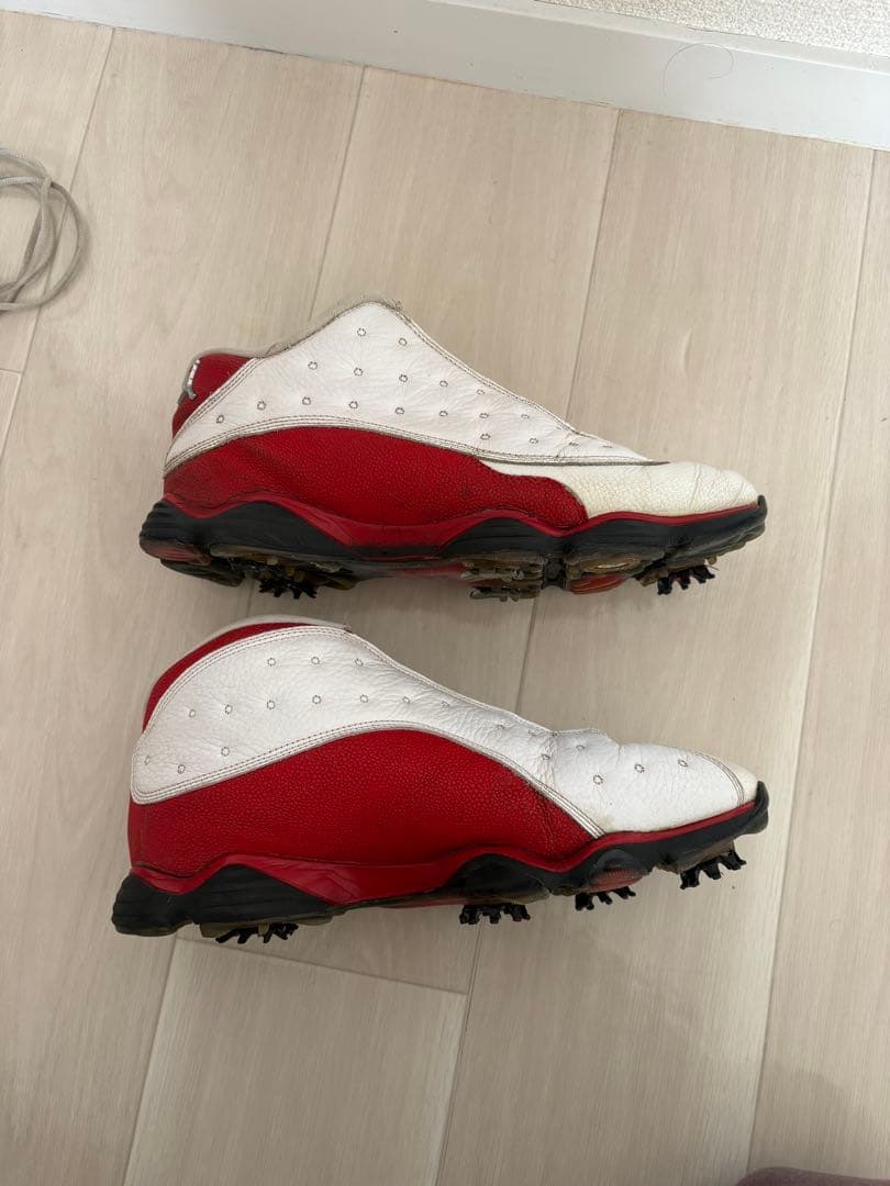 NIKE Air Jordan 13 golf 27.0 ホワイト/レッド