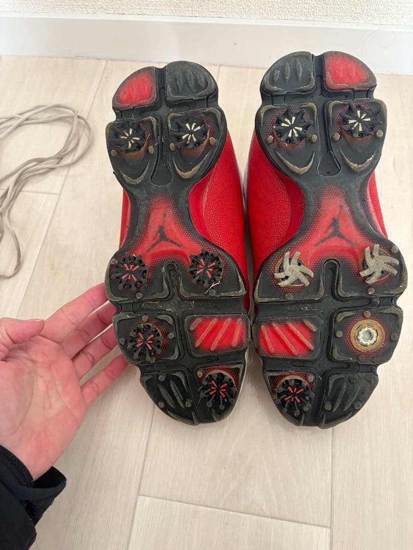 NIKE Air Jordan 13 golf 27.0 ホワイト/レッド