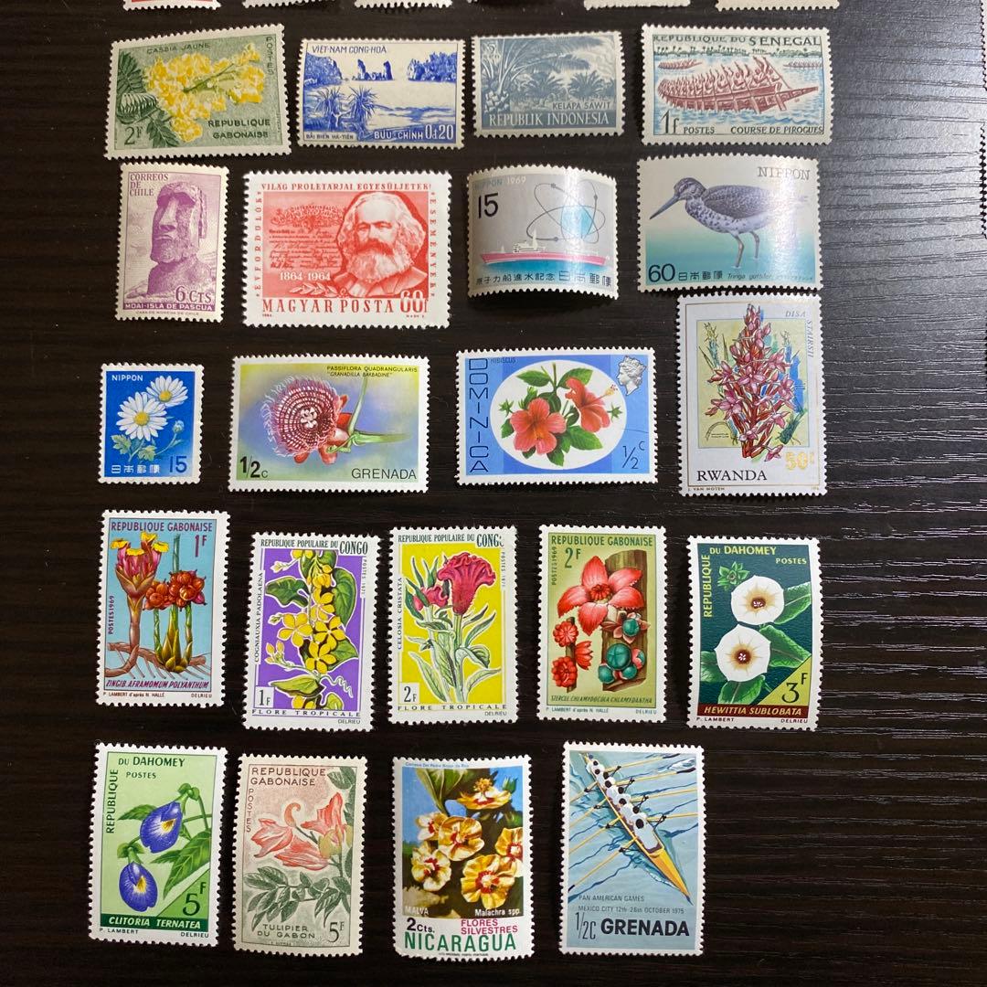 海外切手 記念切手 入手困難 絶版 未使用 71枚 コレクション 激レア❗️