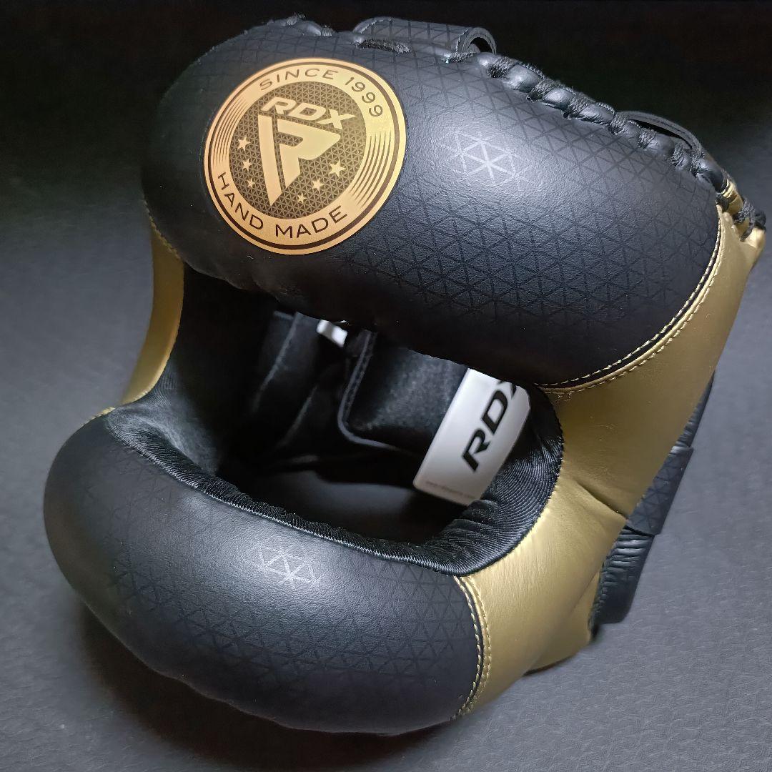 RDX ボクシング ヘッドギア フルフェイスタイプ M ブラック/ゴールド