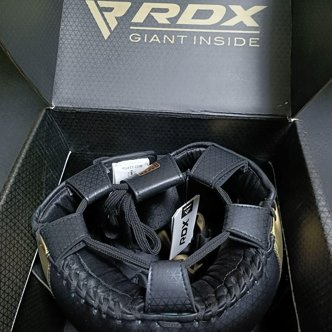 RDX ボクシング ヘッドギア フルフェイスタイプ M ブラック/ゴールド