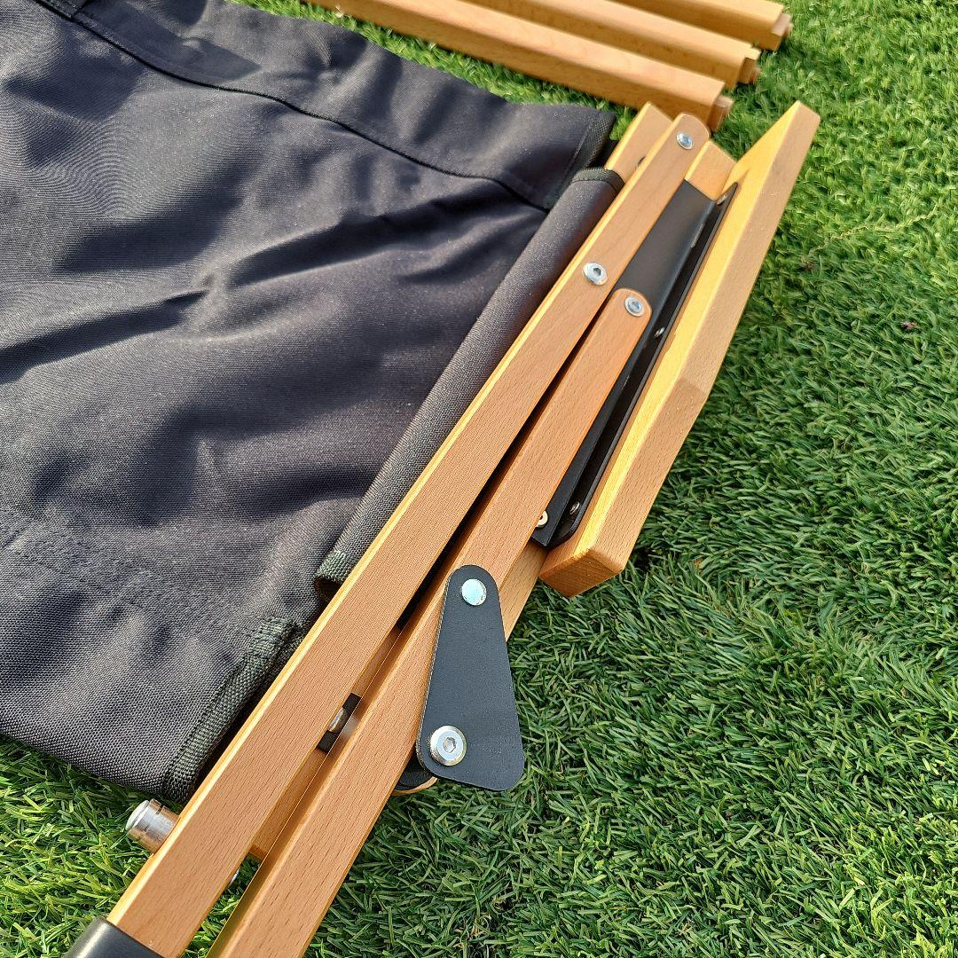 ハイランダー　ウッドフレームベンチ　二人掛け　ブラック　廃版品