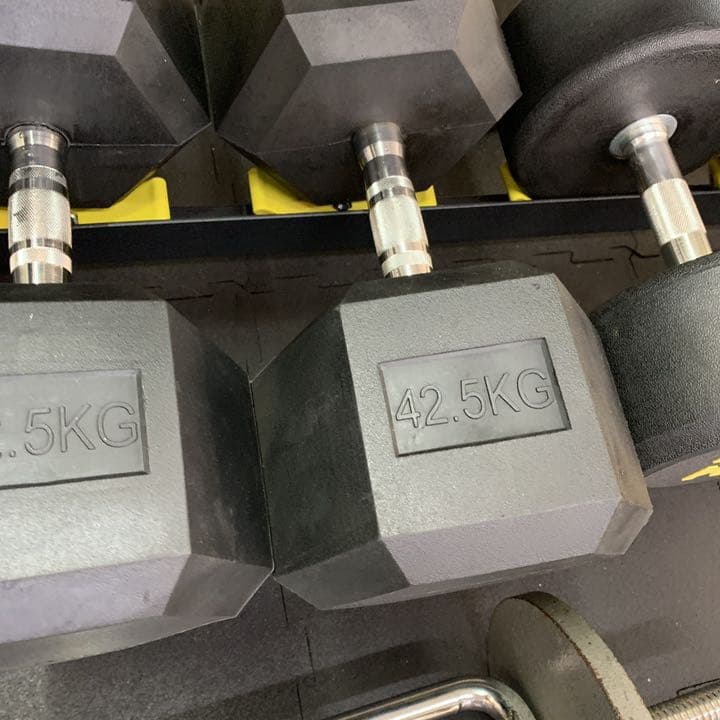 ラバーヘックス  ダンベル　　32.5kg 2個