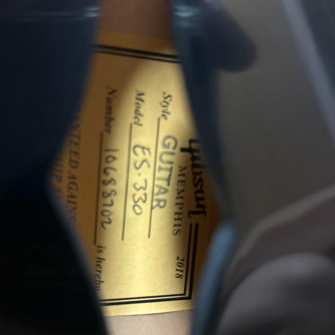 ギター ES-330 Dot VOS Ebony w/Bigsby GIBSON