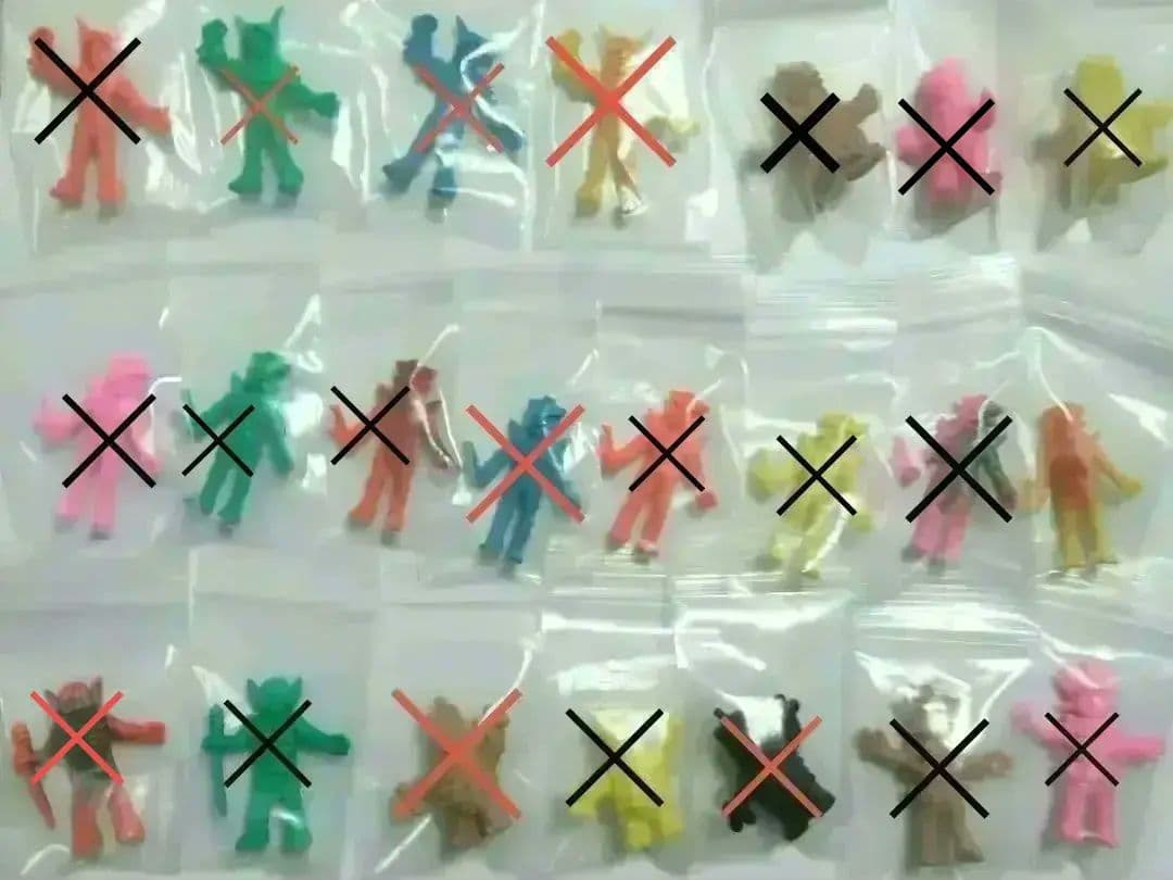 ※バラ売り可　画像６枚★ウルトラマン怪獣消しゴム　ポピー７期後〜８期前