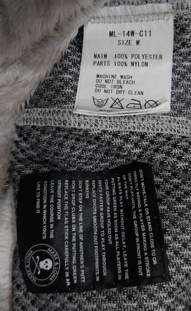 マークアンドロナ　パンツ　ボア　ゴルフ　メンズ　M