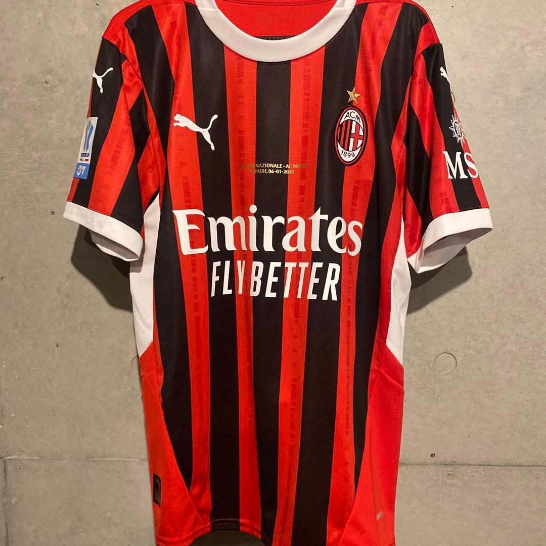 ラインデルス　ACミラン　24/25　ホーム　スーペルコッパ・イタリア決勝仕様