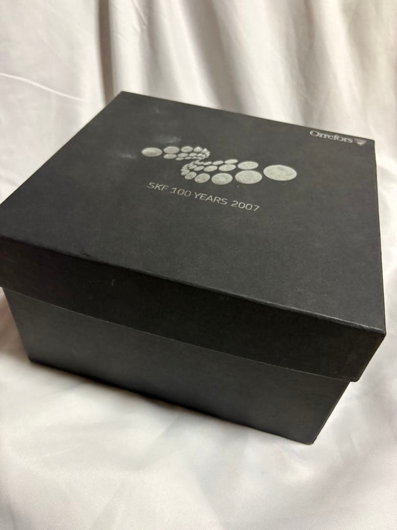 【希少】Orrefors オレフォス SKF 100周年記念 クリスタルオブジェ