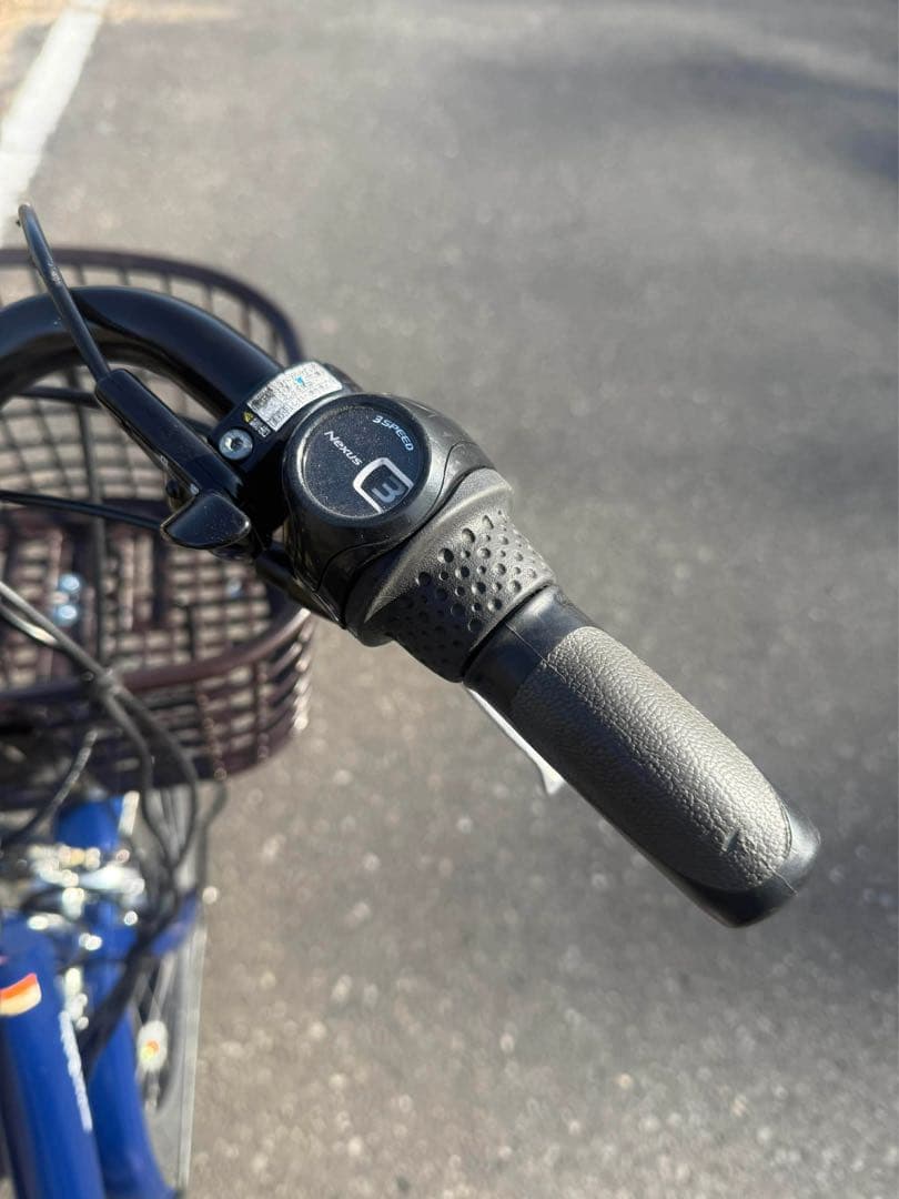 青色 シティタイプ 電動アシスト自転車