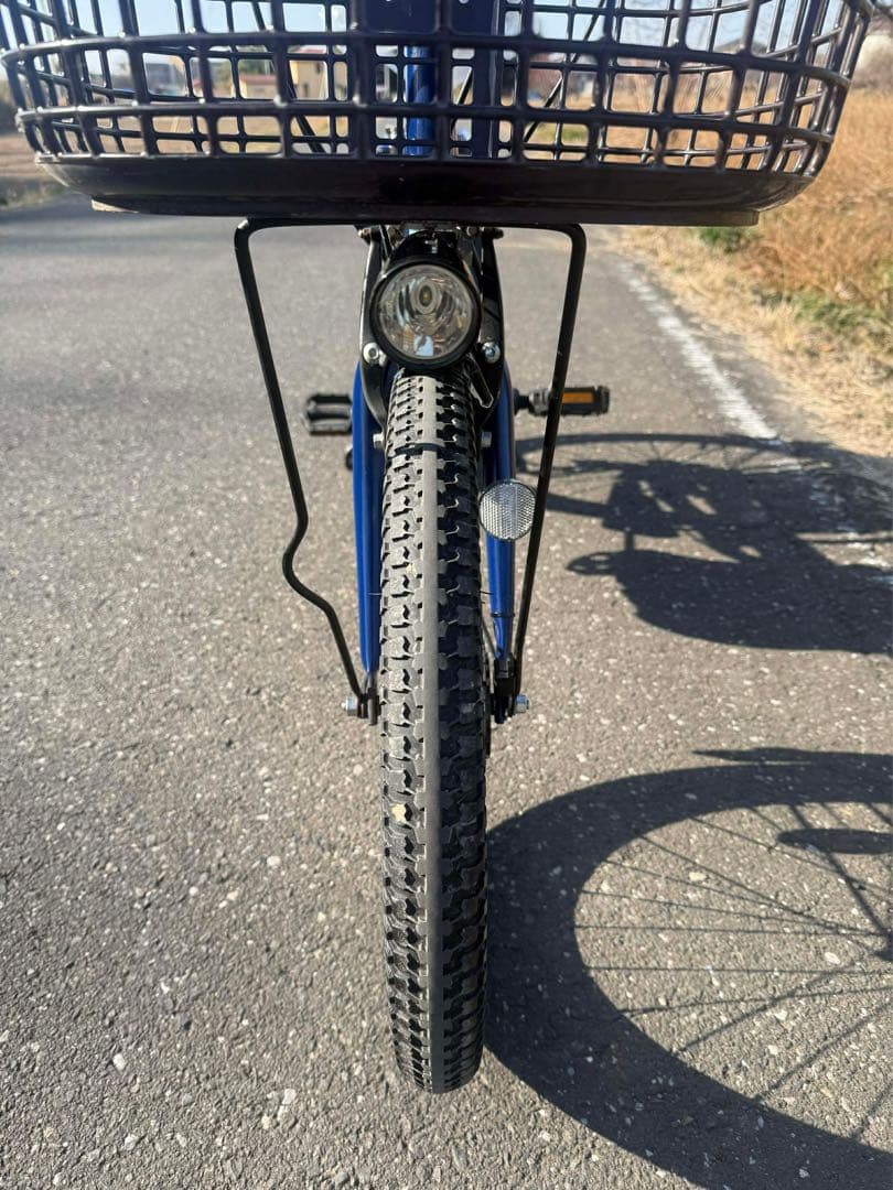 青色 シティタイプ 電動アシスト自転車