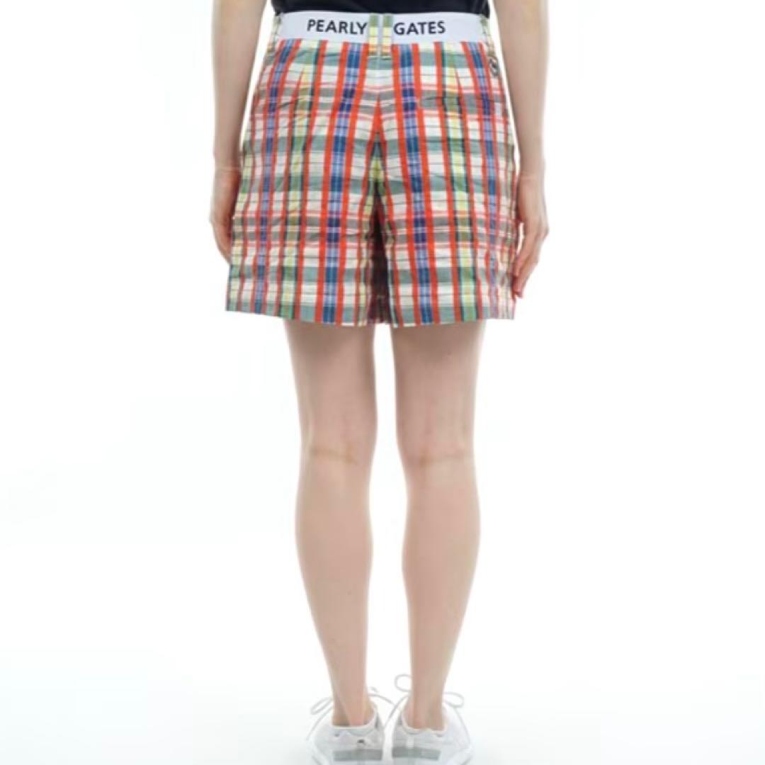 パーリーゲイツ☆タグ付き新品 チェック柄 スカート風 キュロットパンツ