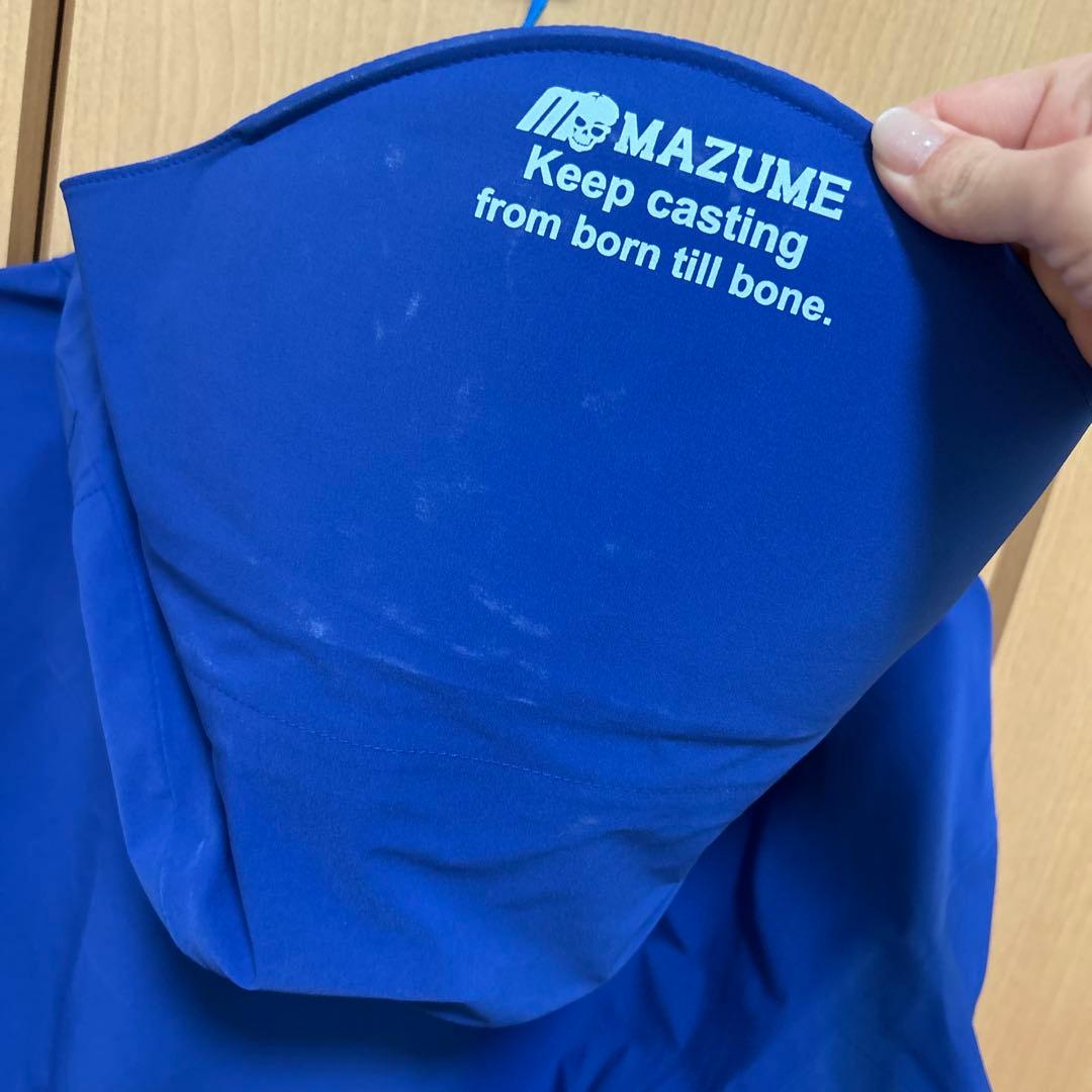mazume マズメ レインジャケット 青　M