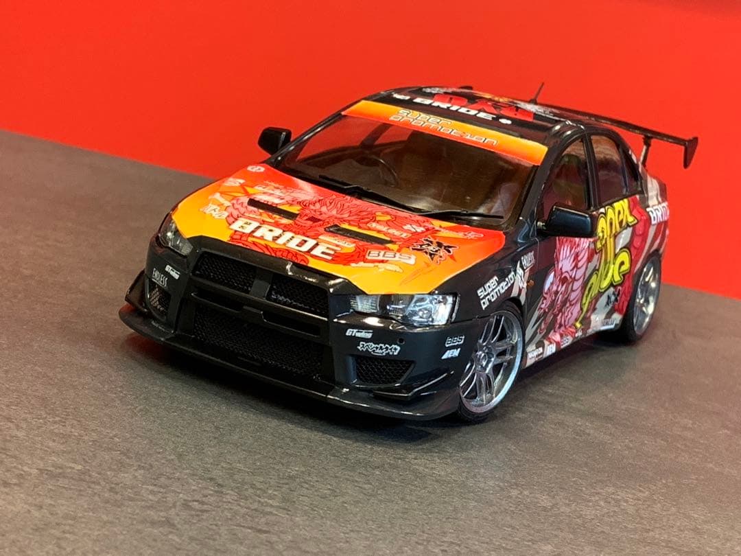 NFS PS仕様 1/24 アオシマ 完成品 ランエボ ニードフォースピード