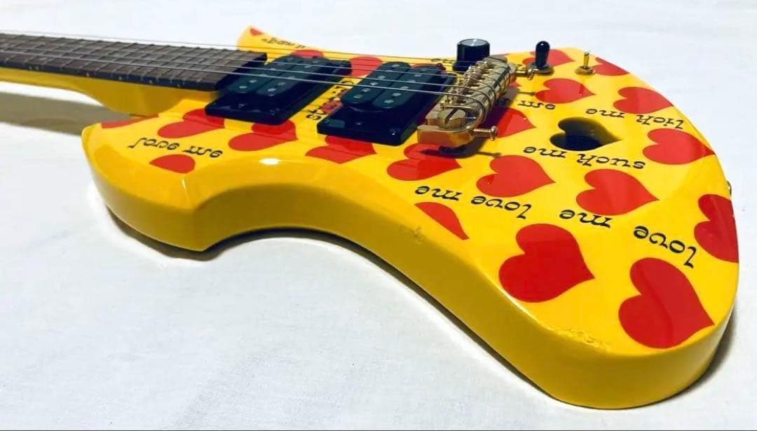 BURNY YH-JR hideモデル アンプ内蔵 モッキンバード ギター