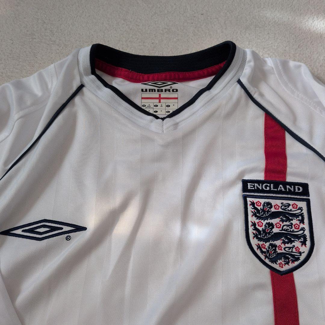希少 2002W杯 UMBRO イングランド代表 長袖 M 新品 ベッカム