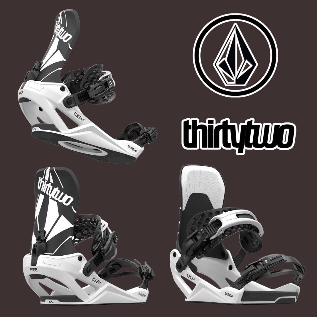 ボルコムコラボ　thirtytwo VOLCOM スノーボードビンディング