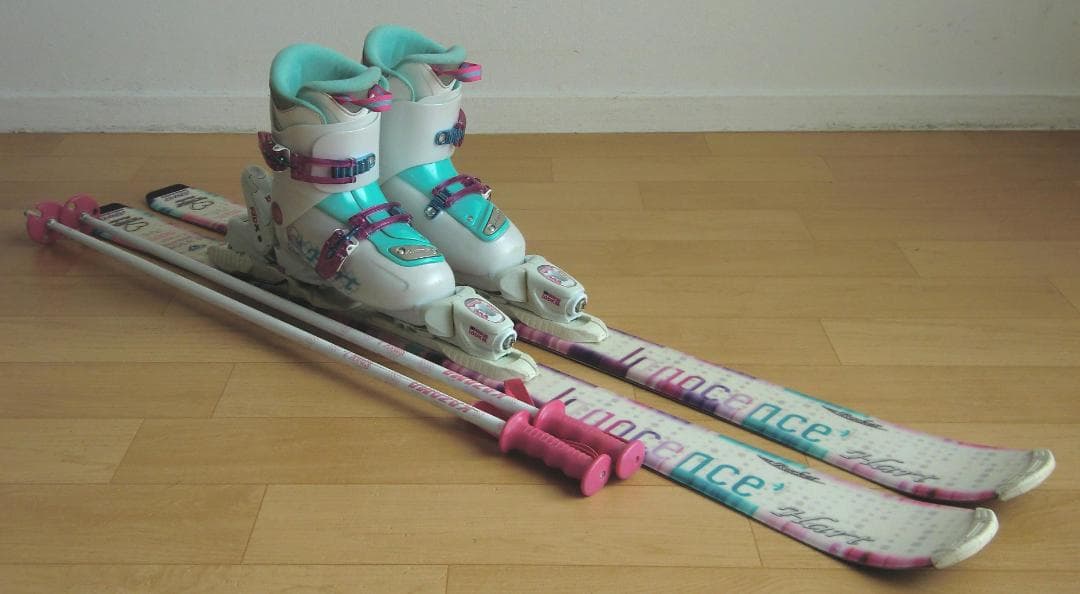 ■■1月限定■送料無料■Hart■子供用スキーセット■板120靴21■WAX済■