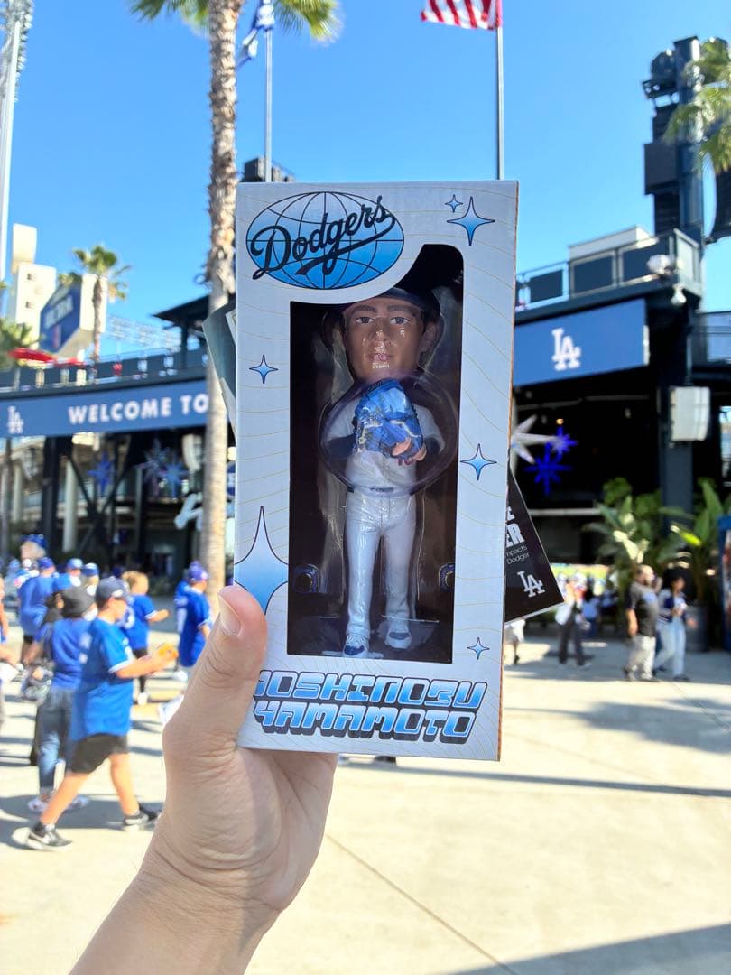 【大谷表紙パンフ付き】ドジャース 山本由伸ボブルヘッド 2025