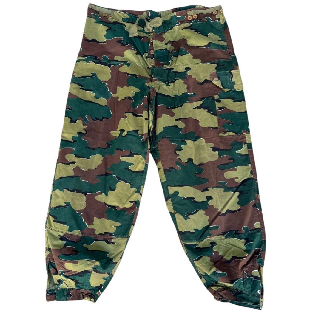 ビンテージ　50s　ベルギー軍　ジグソーカモ　ユーロ　ミリタリーパンツ　カーゴ