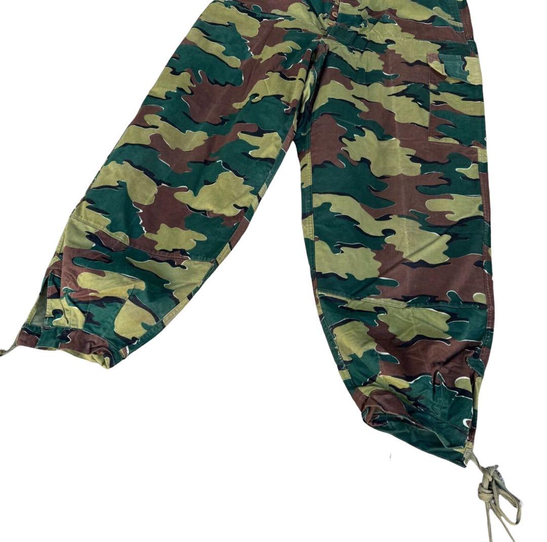 ビンテージ　50s　ベルギー軍　ジグソーカモ　ユーロ　ミリタリーパンツ　カーゴ