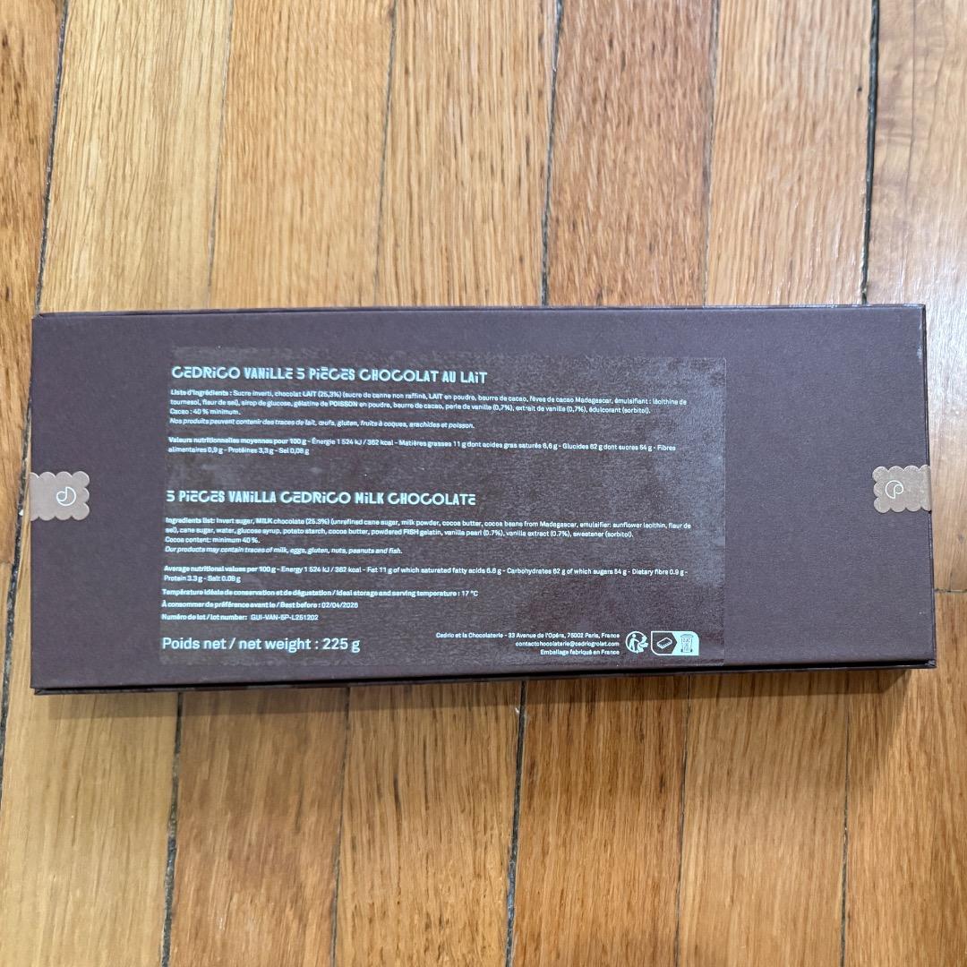 CEDRIC GROLET 5 セドリコ・バニラ マシュマロ ミルクチョコ