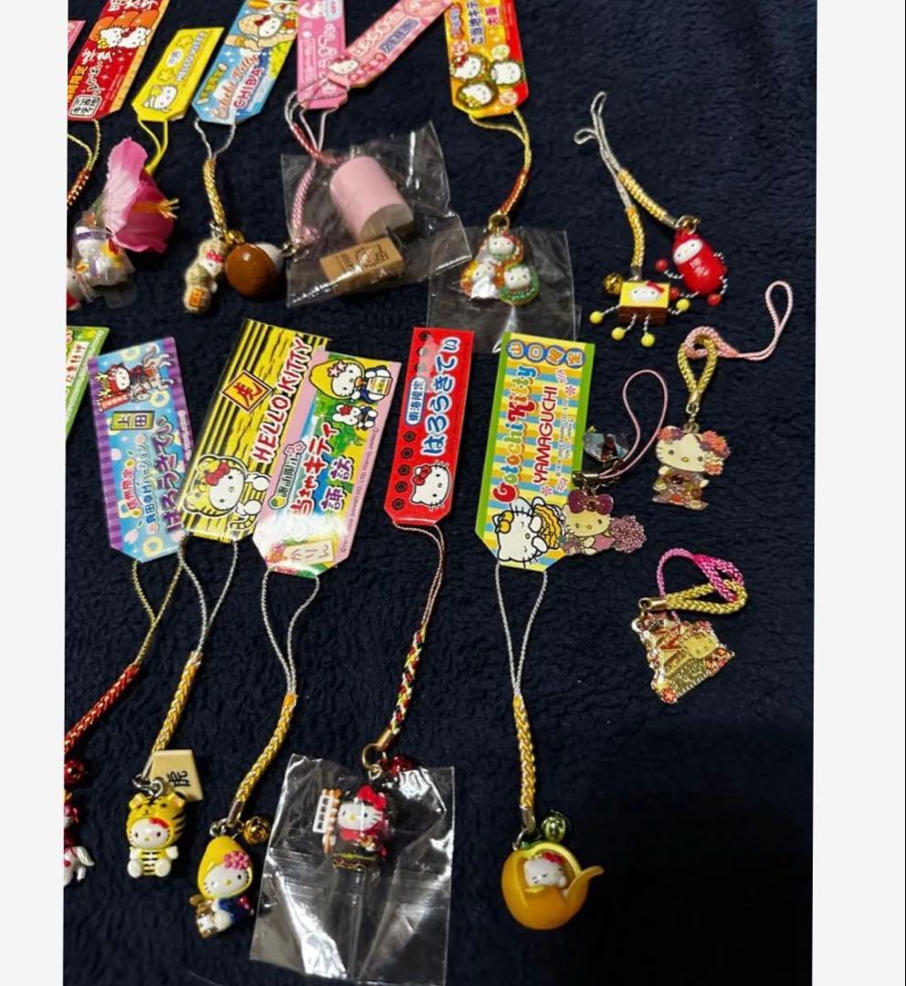 ハローキティ　根付　ストラップ　レア　まとめ売り 80個以上