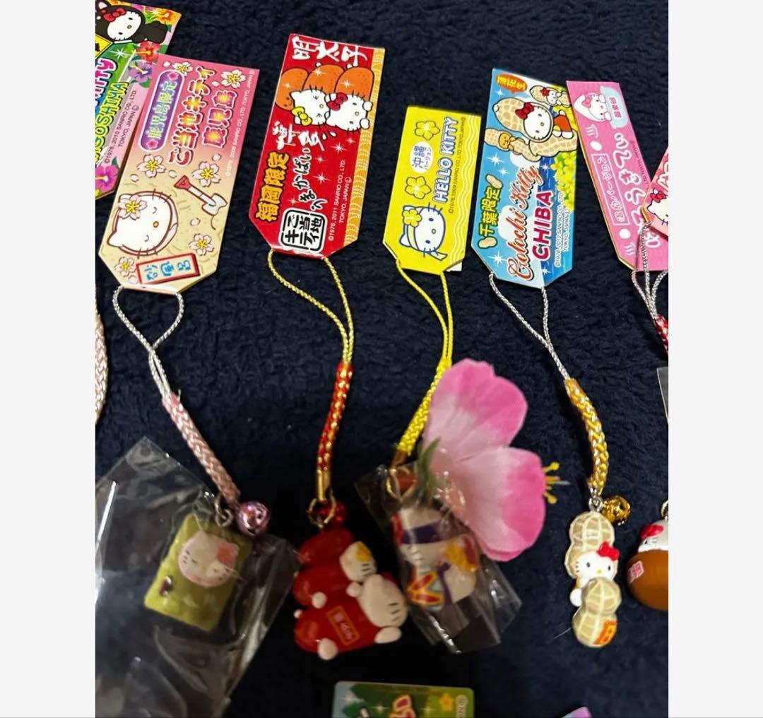 ハローキティ　根付　ストラップ　レア　まとめ売り 80個以上