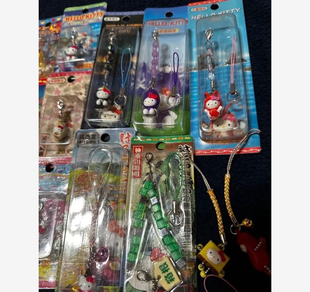ハローキティ　根付　ストラップ　レア　まとめ売り 80個以上