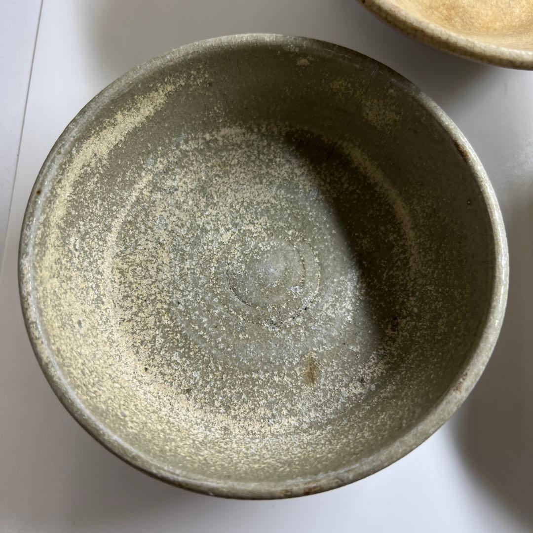 16~19世紀　高麗青磁皿、茶碗3客　東Y7-0806① トヒコ