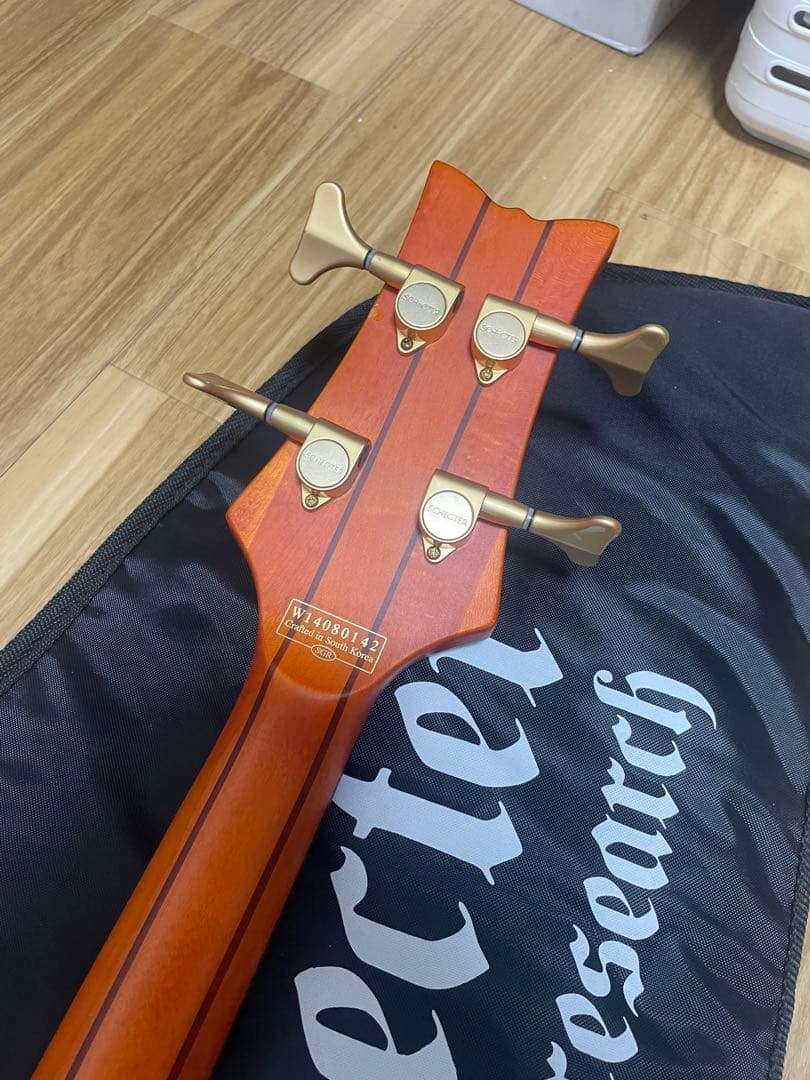 Scherer エレキベース 4弦 ブラウン ギグバッグ付き