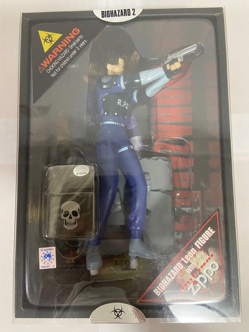 BIOHAZARD2 ZIPPO付きフィギュア2体