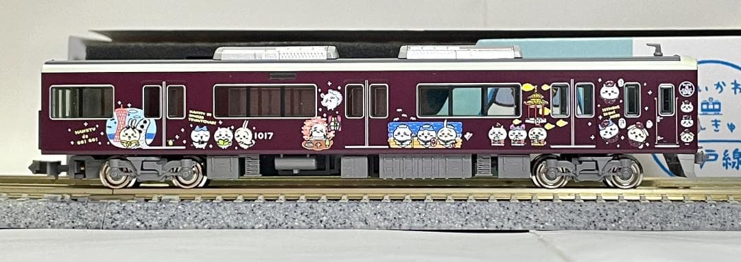【すぐ飾れる！】ちいかわ×阪急電車 先頭車モデル ★神戸線 ハチワレ号